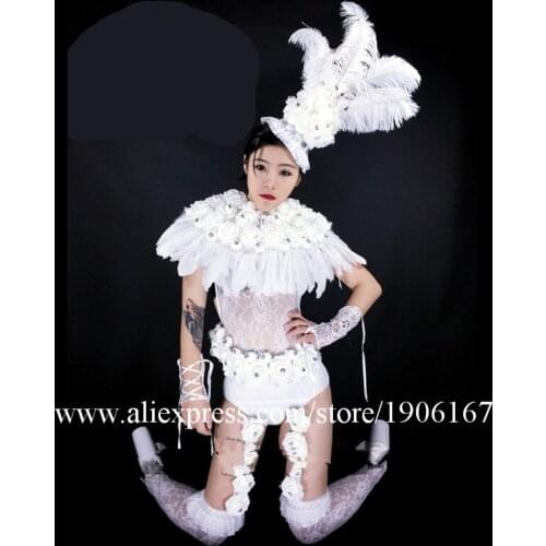 Fashion New Design Sexy Lady Party Evening Stage Performance Ballroom Costumes Cosplay Clothes Headwear