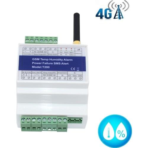 GSM SMS Remote Control Temperature Humidity Status Monitor Alarm With 2 Relay Output