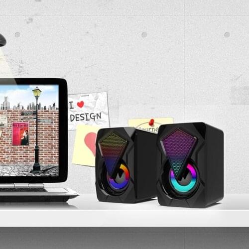 N7MA USB Computer Speakers System Stereo Bass Subwoofer for Desktop Laptop TV PC