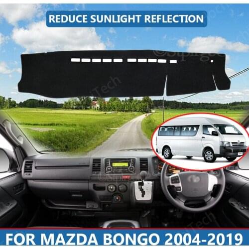 Car Inner Dashboard Cover Capet Cape for Mazda Bongo 2004-2019 Dashmat Sunshade Pad Cover Dash Mat