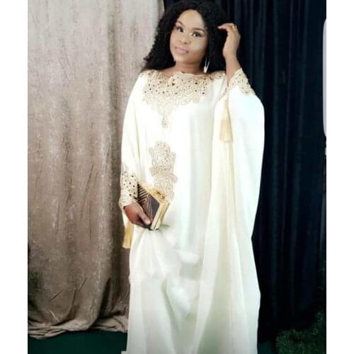 New style African womens Dashiki Fashion Chiffon material With inner super loose long dress one size bust 220cm length 150cm