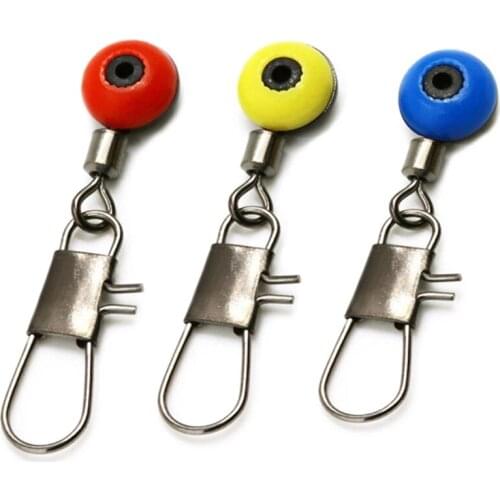 New 20Pcs/Lot Fishing Connector Space Beads Stopper High-speed Fishing Swivel Connector Parts Fishing Tackle
