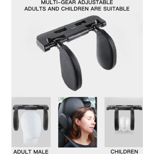 OLOMM car seat headrest car neck pillow sleep side head support high elastic nylon telescopic support side kids and adults
