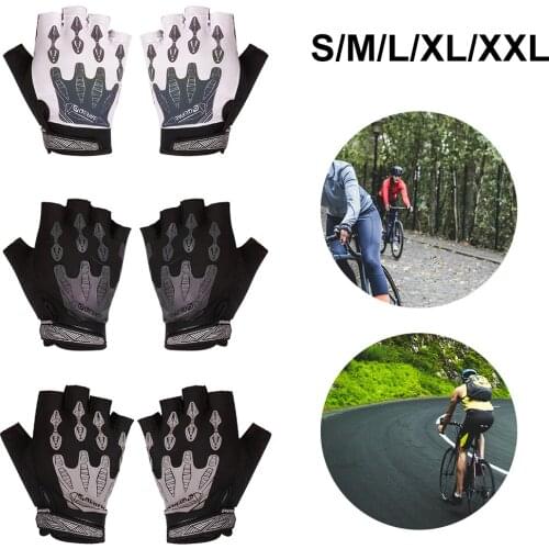 Cycling Gloves Men Mountain Bike Padded Shock-Absorbing Anti- Slip Breathable MTB Road Bicycle Gloves Sports Equipments