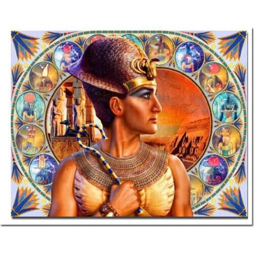 Full Drill Square Round diy diamond painting Egyptian Man Mosaic Diamond Picture Rhinestone 5D Diamond Embroidery sale wall art