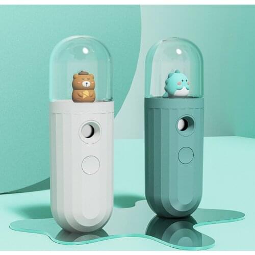 Portable 20ml Mini Nano Mist Sprayer Spray Cute Pet Cartoon Moisturizer Face Humidifier For Makeup Facial Haze Skin Care Tools