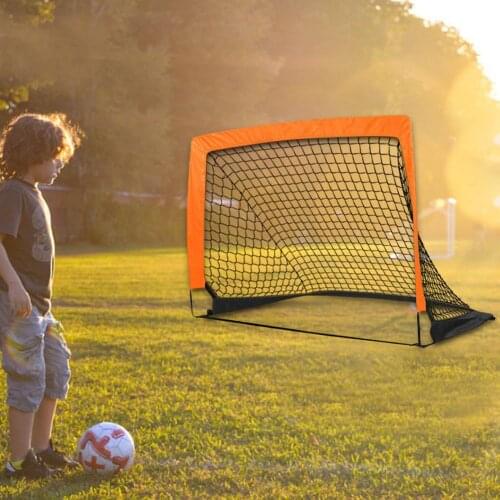 Soccer Practice Nets Cute Folding Mini Football Goal Post Net Set Kids Sport Indoor Outdoor Games Toys Child Birthday Gift Plast