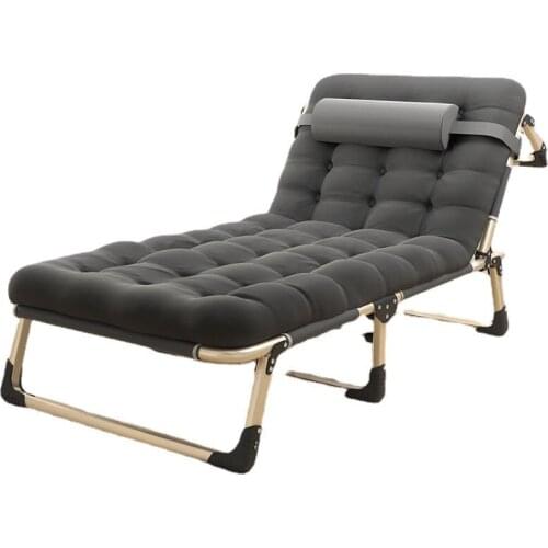 Folding Recliner Home Office Lunch Break Folding Bed Simple Portable Recliner Living Room Furniture Free Installation