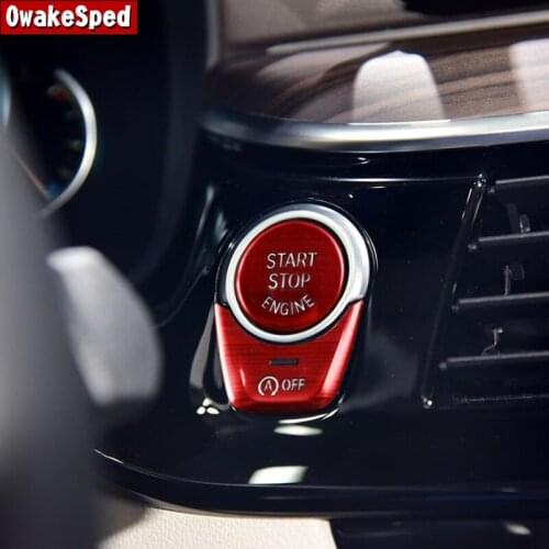 START STOP ENGINE Buttons Sequins Decoration Cover Trim For BMW 5 Series G30 2018-2021 Car Styling Interior Accessories