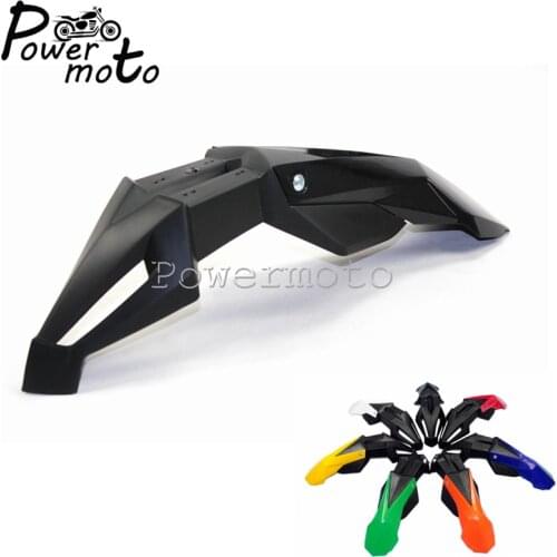 Universal Motorcycle Black Front Fender Dirt Bike Motocross Enduro Supermoto Mudguard For Honda Suzuki Kawasaki Yamaha