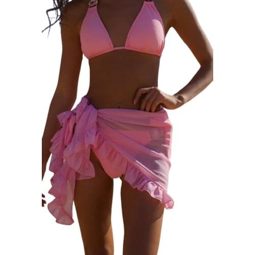 Women Fashion Swimsuit Cover Up Summer Beach Wrap Skirt Swimwear Bikini Cover Up for Ladies
