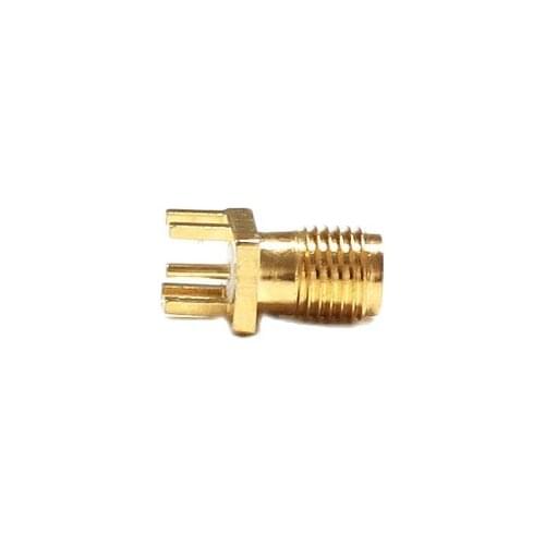1pc SMA Female Jack RF Coax Connector end launch PCB Cable Straight Goldplated NEW wholesale