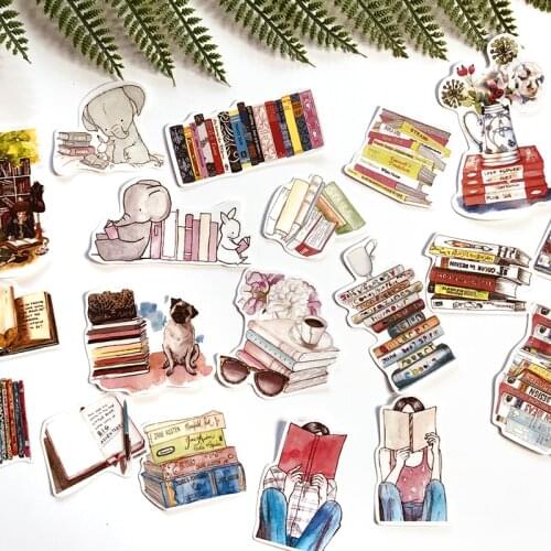 19PCS Girl book stickers DIY scrapbooking album journal diary happy planner gift seal decorative stickers