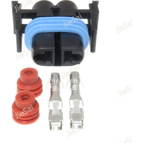2 Pin MG652520-2 Car Headlight Fog Lamp Holder Connector Waterproof H11 H8 881 Light Socket High Temperature Resistance