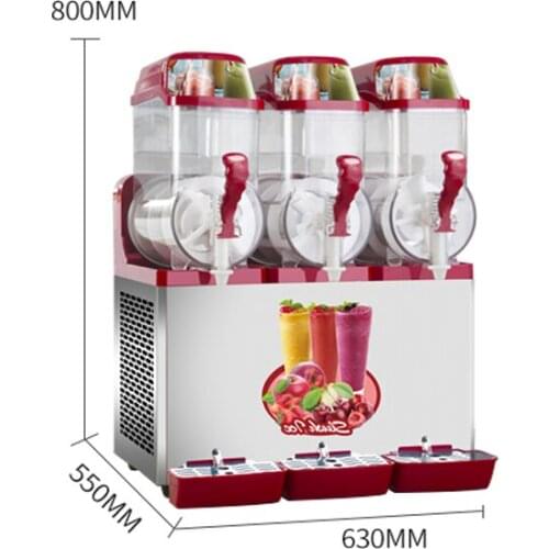 Commercial Slush Machine Double Tank Snow Melting Machine Automatic Smoothie Machine