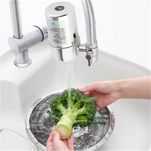 Household Tap Water Purifier Faucet Water Purifier Kitchen Mirror Water Filter with Washable Ceramic Percolator Water Purifier