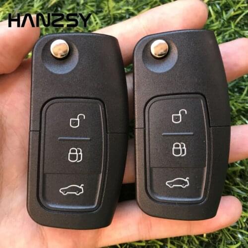 Remote key Fob shell For Ford S-Max C-max Focus fiesta galaxy Mondeo ka 3 Buttons Flip Folding Car Blank key Cover case