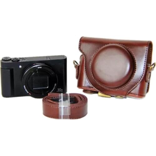 PU Leather Camera Case Cover for Sony HX90 HX90V Camera Bag WX500 Protector Case 3 Colors Black Brown Coffee