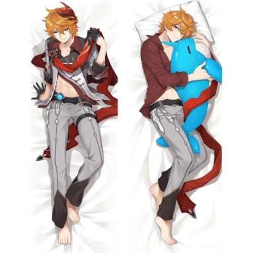 Coscase Anime Genshin Impact Tartaglia 2021-July Update Pillowcase Hugging Pillow Cover Case Dakimakura Body Pillow Case