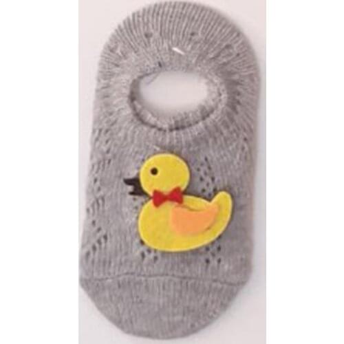 Baby girl Gray Duck Ballerina Socks