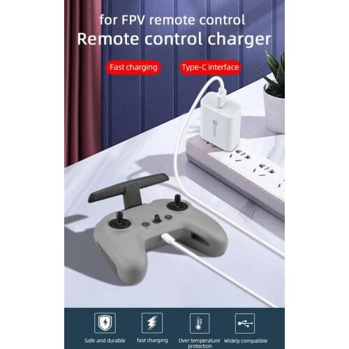 For DJI Fpv Combo Remote Control Accessories Type C Mobile Phone 18W Fast Charging Cable Charger For MINI 2/ Mavic Mini