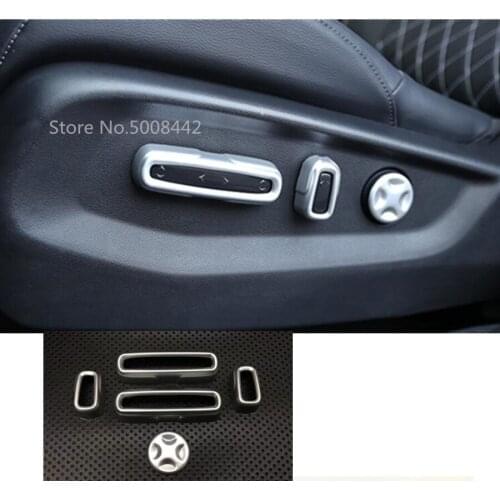 For Honda CRV CR-V 2017 2018 2019 2020 Car styling cover seat adjustment knob button switch frame 5pcs
