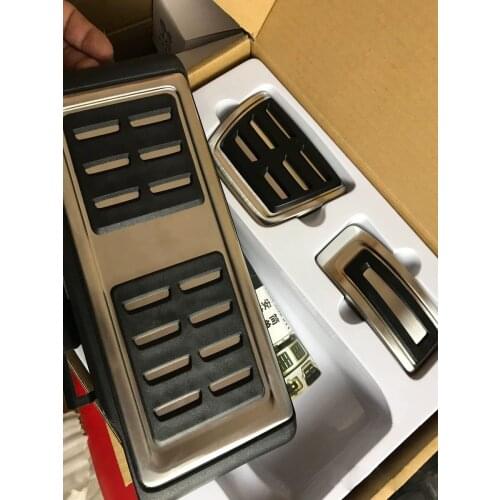 For VW Golf 7 Passat B8 Tiguan 2017 Stainless Steel Brake Pedal Accelerator Pedal Rest Area Pedal