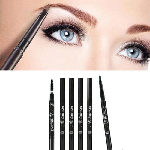 Double-headed Eyebrow Pencil Dual-use Automatic Rotation With And Sweat-proof Waterproof Brush Long-lasting