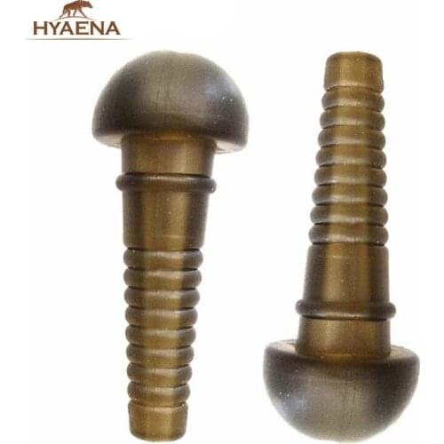 Hyaena 100pcs 2.4cm Carp Rig Safety Sleeve Thermal Plastic Rubber Safety Sleeves For Safety Lead Clips Carp Fishing Accessories