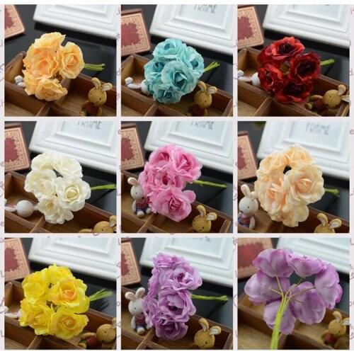 Artificial flowers new hot fake simulation roses silk flower garlands material DIY accessories decorative flower