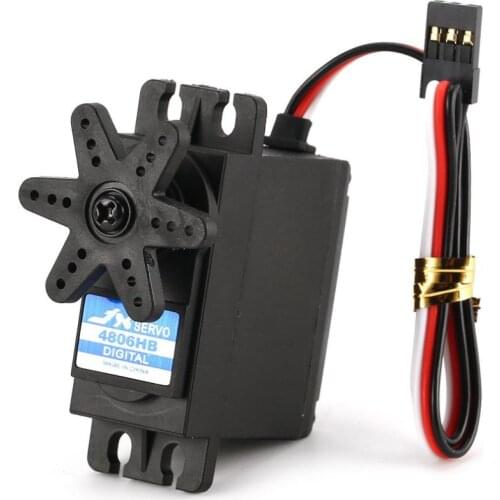 JX PDI-4806HB 6.21 kg Steering Digital Plastic Gear Core Servo Torque for RC Car Boat Big Wooden Fixed Wing Drone