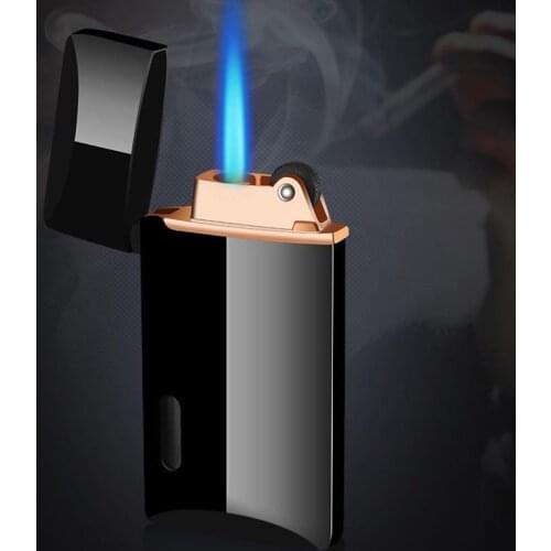 Creative Grinding Wheel Metal Lighters Windproof Gas Lighter Small Torch Refillable Butan Outdoor Portable Cigarett Lighter