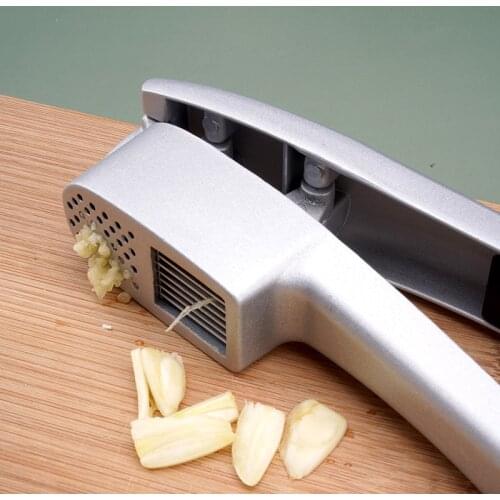 Kitchen Aluminium Garlic Press Gadget Set with Silicone Tube Roller Multifunction Cooking Tools by Leeseph Manual Garlic Maker