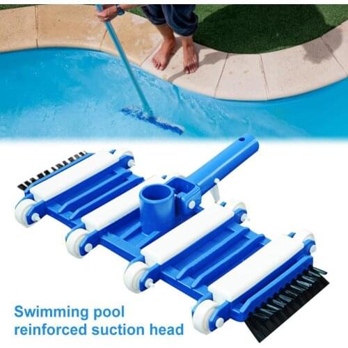 14-inch swimming pool wall suction head with side brush swimming pool enhanced suction head cleaning tool