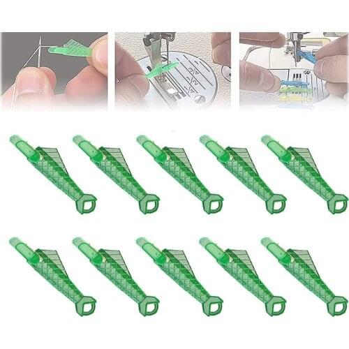 10PCS Needle Threader In Stock New Sewing Plastic Threader Sewing Machine Needle Guide Automatic DIY Thread Sewing Craft Tools