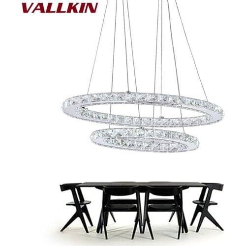 Oval LED crystal chandeliers modern minimalist bedroom creative personality living room lights restaurant lamps lighting Lamp