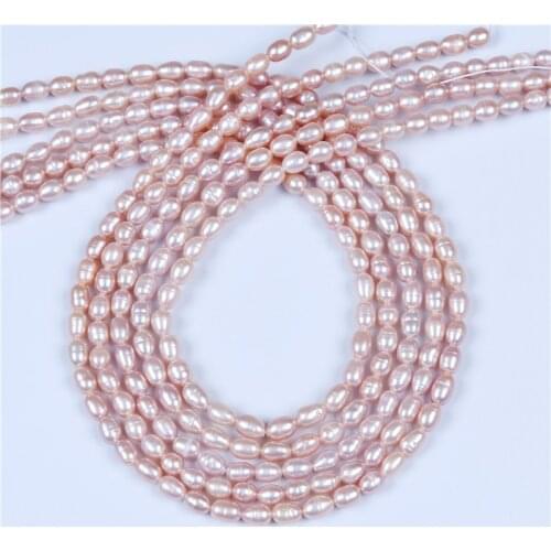 B quality 4-5mm rice shape freshwater pearl 16 inches strand wholesale