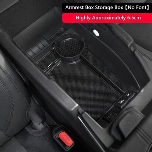 QHCP Car Armrest Storage Box Water Cup Tray Holder ABS Central Console Container Organizer For Toyota Avalon 2019 2020 Accessory
