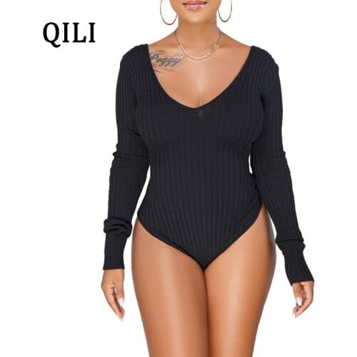 Qili Bodysuits For Women With Open Shoulders