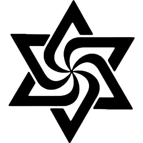 S51397 Various Sizes/Colors Car Stickers Vinyl Decal Zigzag Star Motorcycle Decorative Accessories Creative