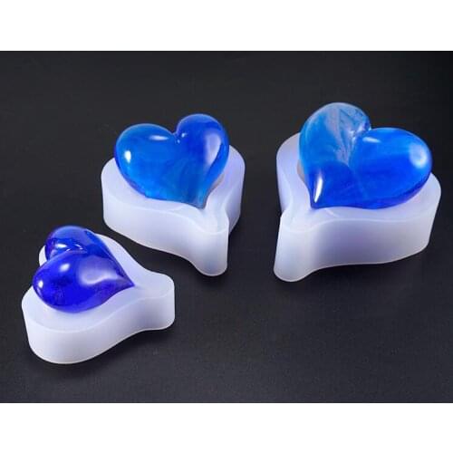 Long tail Heart shape Pendant Silicone Mold Resin Silicone Mould handmade DIY display craft Jewelry Making epoxy resin molds