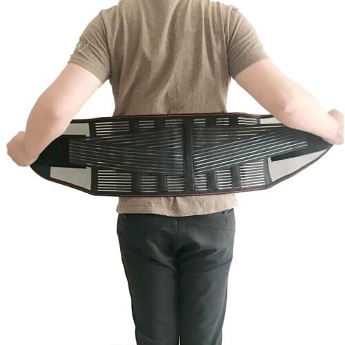 XXL Women Mens Elastic Corset Back Lumbar Brace Support Belt Waist Orthopedic Posture Corrector Low Back Belt Waist Support