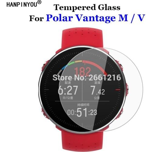 For Polar Vantage M / V Tempered Glass 9H 2.5D Premium Screen Protector Film For Polar Vantage M / V Sport Smart Watch