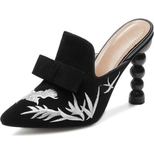 2020 Summer New Big Size 43 Sexy Pointed Toe Ankle Strap High Heels Sandals Platform Wedding slippers Shoes Woman ladies shoes