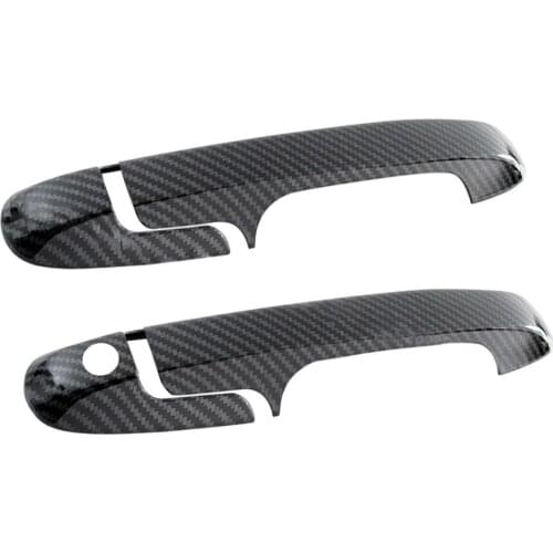 1 Set Side Door Handle Cover Trim Decoration ABS Carbon Fiber Black Fit For Honda Accord Sedan 2003 2004 2005 2006 2007