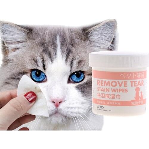 100pc Pet Eye Wet Wipes Dog Cleaning Paper Towels Cat Tear Stain Remover Cleaning Wipes Grooming Supplies