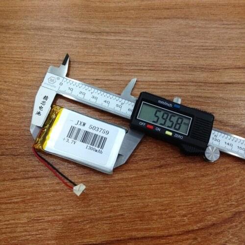3.7V lithium polymer battery 503759 1300MAH journey e road route Yitu CRE navigation 5 inch 7 inch Rechargeable Li-ion Cell