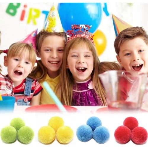 60PCS Reusable Water Balls Pool Toys Kids Summer Outdoor Outdoor Plush Balls Fun Polyester Water Balls Water Game Supplies