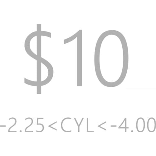 Astigmatism (CYL>2.00) Customized Prescription Lenses, Extra Cost Use Only, This can't be order alone