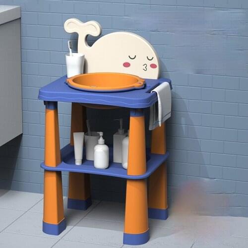 Zq Baby Washbasin Childrens Washstand Pool Training Brushing Wash Basin